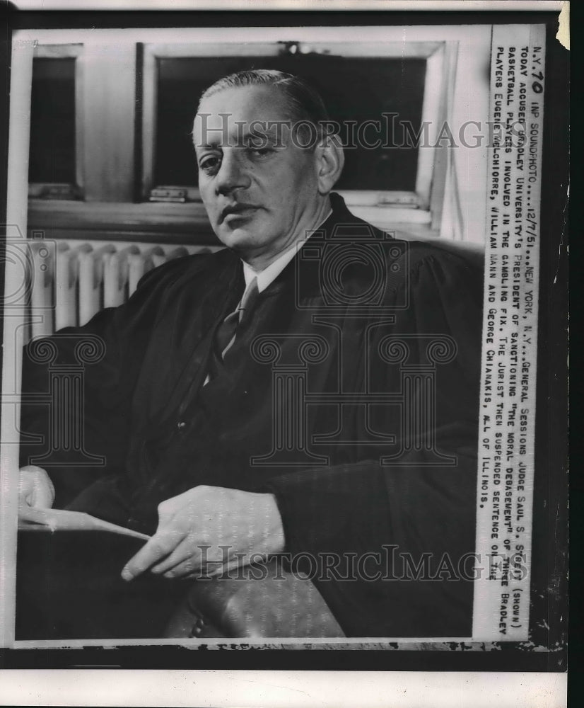 1951 General Sessions Judge Saul S. Steit  - Historic Images