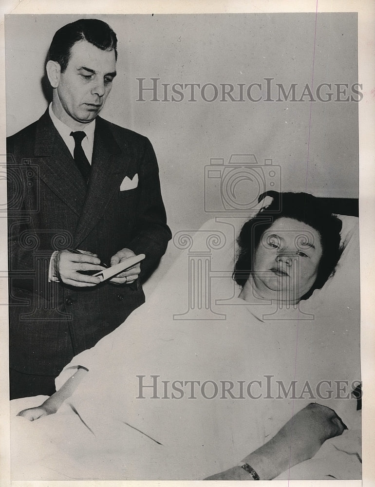 1946 Mrs. Antonina Szymkwicz charged Bridegroom poisoned her. - Historic Images