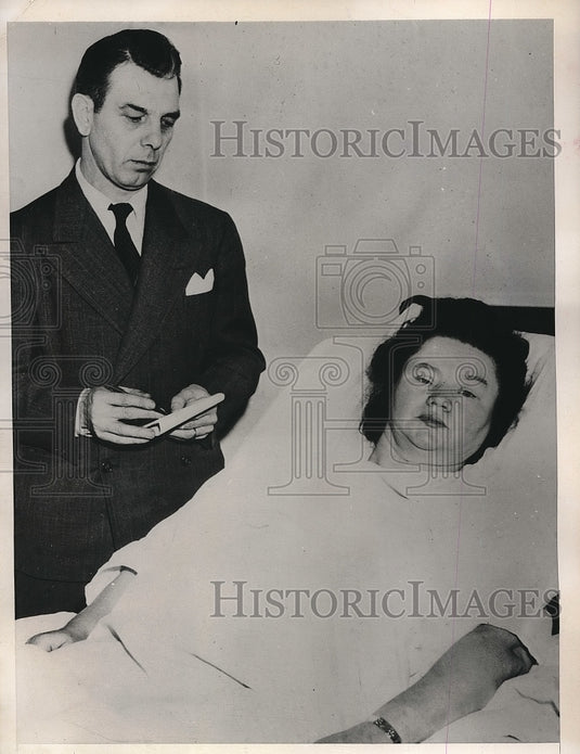1946 Mrs. Antonina Szymkwicz charged Bridegroom poisoned her. - Historic Images