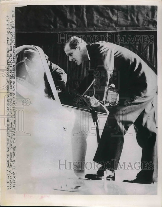 1952 Duke of Edinburgh on Berkshire England  - Historic Images