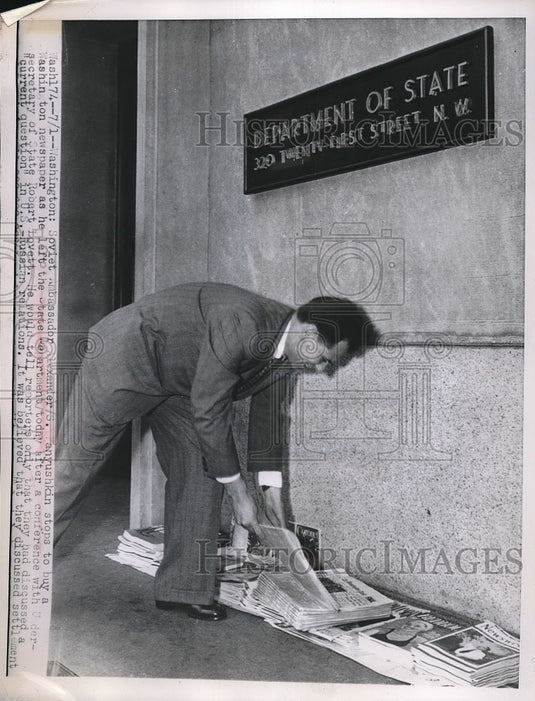 1949 Soviet Ambassador Alexander Panyushkin  - Historic Images