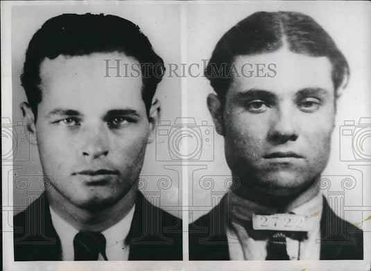 1934 Two Kidnappers Joe Burleson and Homer McCoy.  - Historic Images