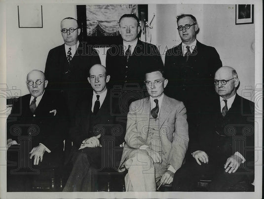 1934 Press Photo Members Of Labor Council Meet In San Francisco - Historic Images