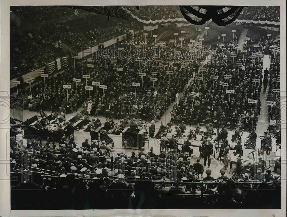 1937 Press Photo Opening Session of American Legion Convention Madison Square - Historic Images