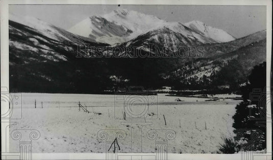 1939 Press Photo Hermit Demands Rental Fee For Snow On Mountain Near Home-Historic Images