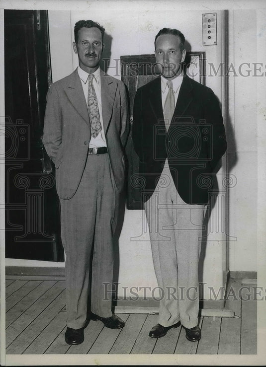 1933 Julius Stratton & WP Allis Professors at Mass Institute of Tech - Historic Images