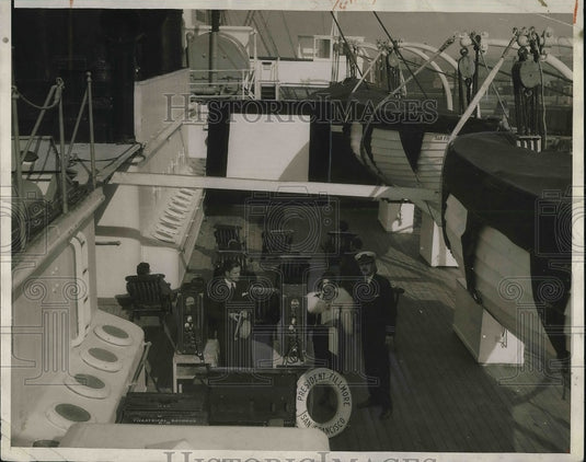 1930 President Fillmore Outdoor Talking Movie Apparatus in Pacific - Historic Images