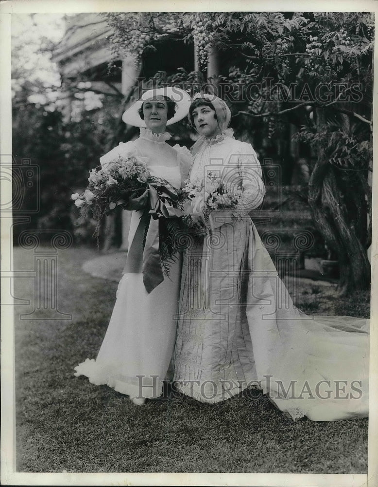 1934 Rion Fortescue Weds G. Daulton Viskniski, Natalie Whitall - Historic Images