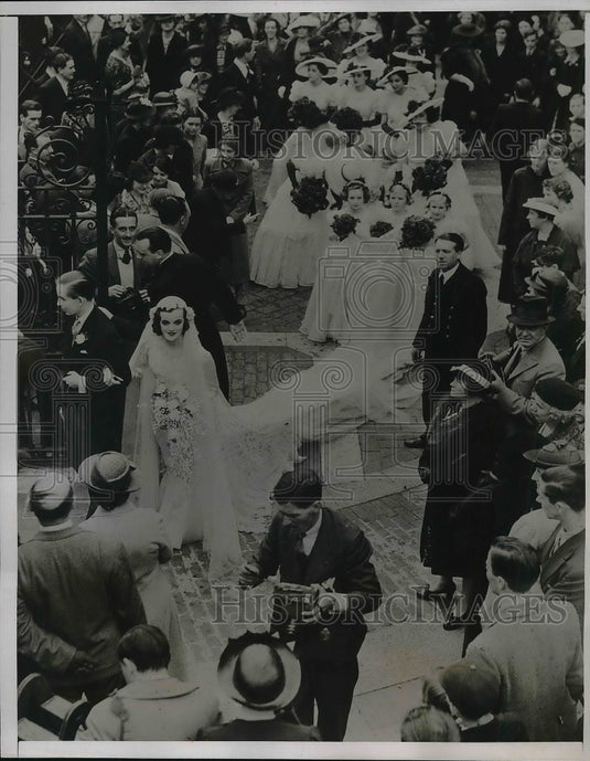 1938 Press Photo Honorable Ralph S. Stonorson & Heir Miss Jeanne Stourton-Historic Images