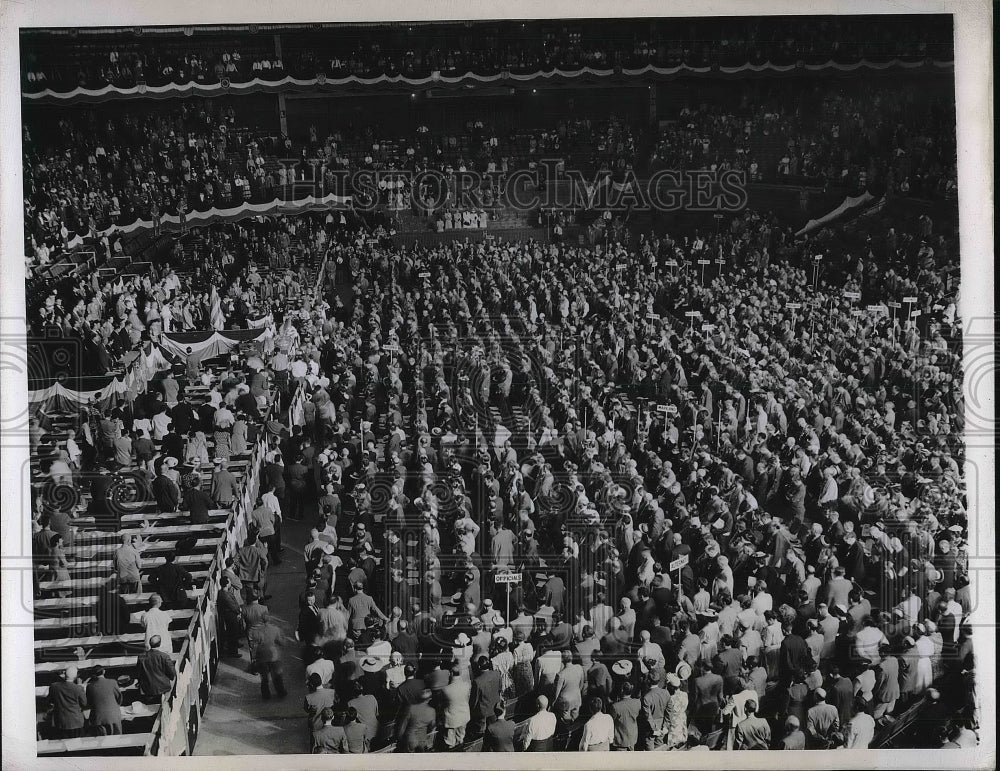 1944 Press Photo Rev. John Zelezinski at Democratic national convention - Historic Images