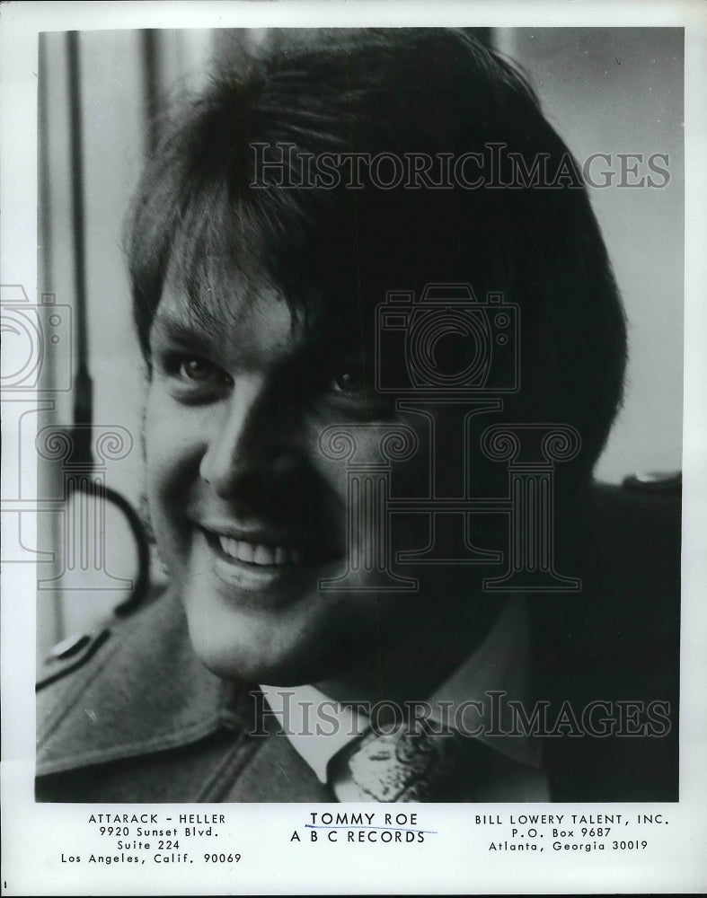 1970 Press Photo Tommy Roe Musician-Historic Images