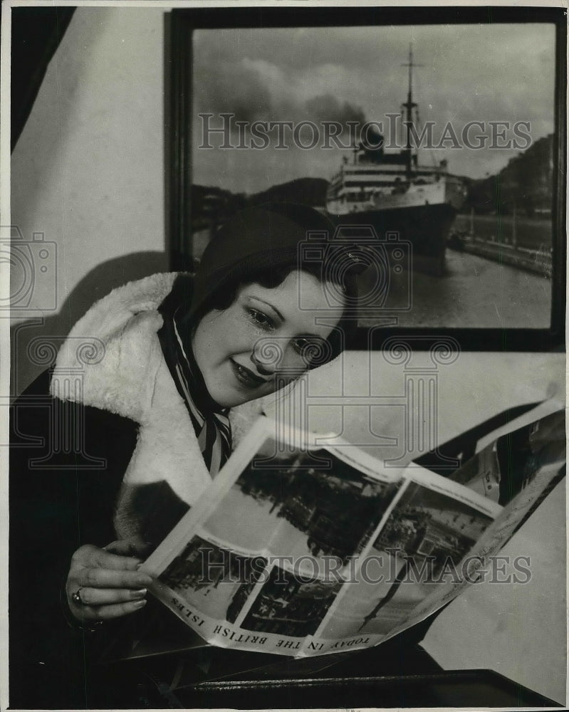 1932 Press Photo Miss Margaret O&#39;Toole Catholic Who Sailed From New York - Historic Images