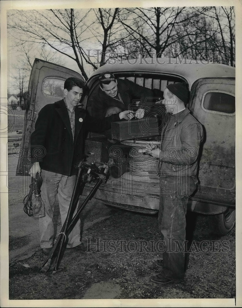 1943 Press Photo Forrester Young Ed Thorne William Mueller - Historic Images