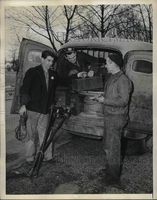 1943 Press Photo Forrester Young Ed Thorne William Mueller - Historic Images
