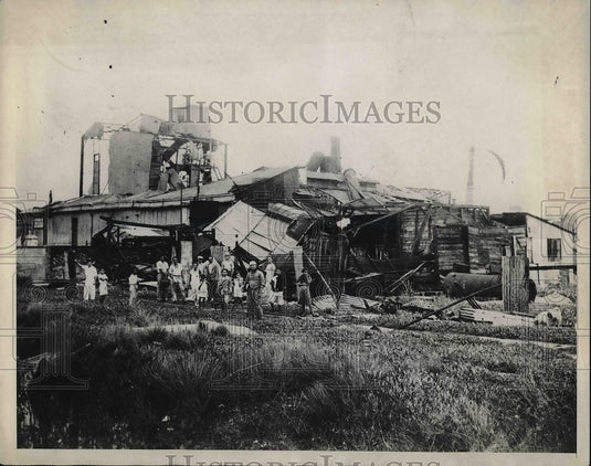 1935 Press Photo Cienfuegos, Cuba, damage from a hurricane - Historic Images