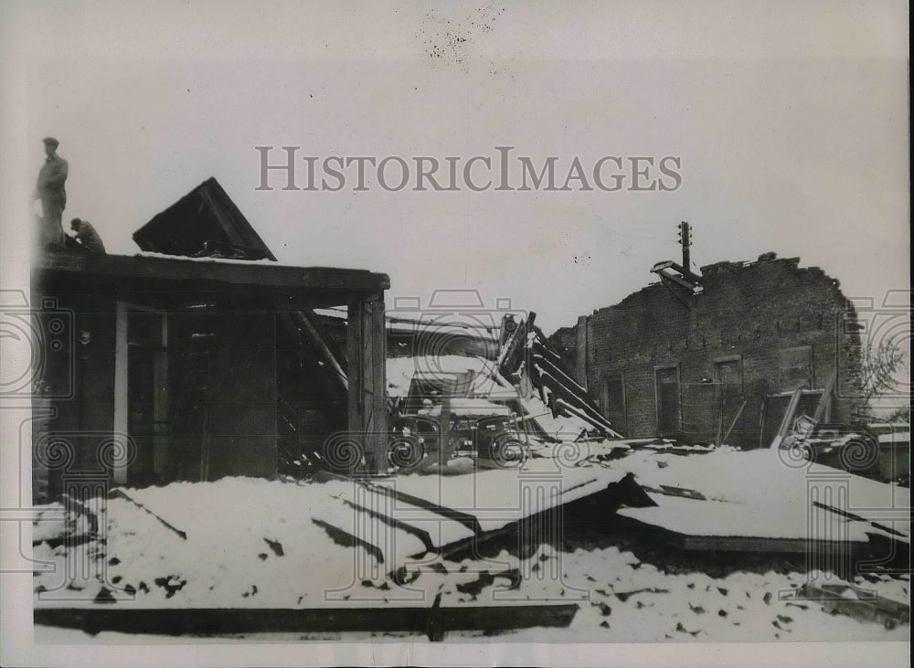 1936 Press Photo Trinidad, Colo. heavey snowstorm collapses buildings-Historic Images