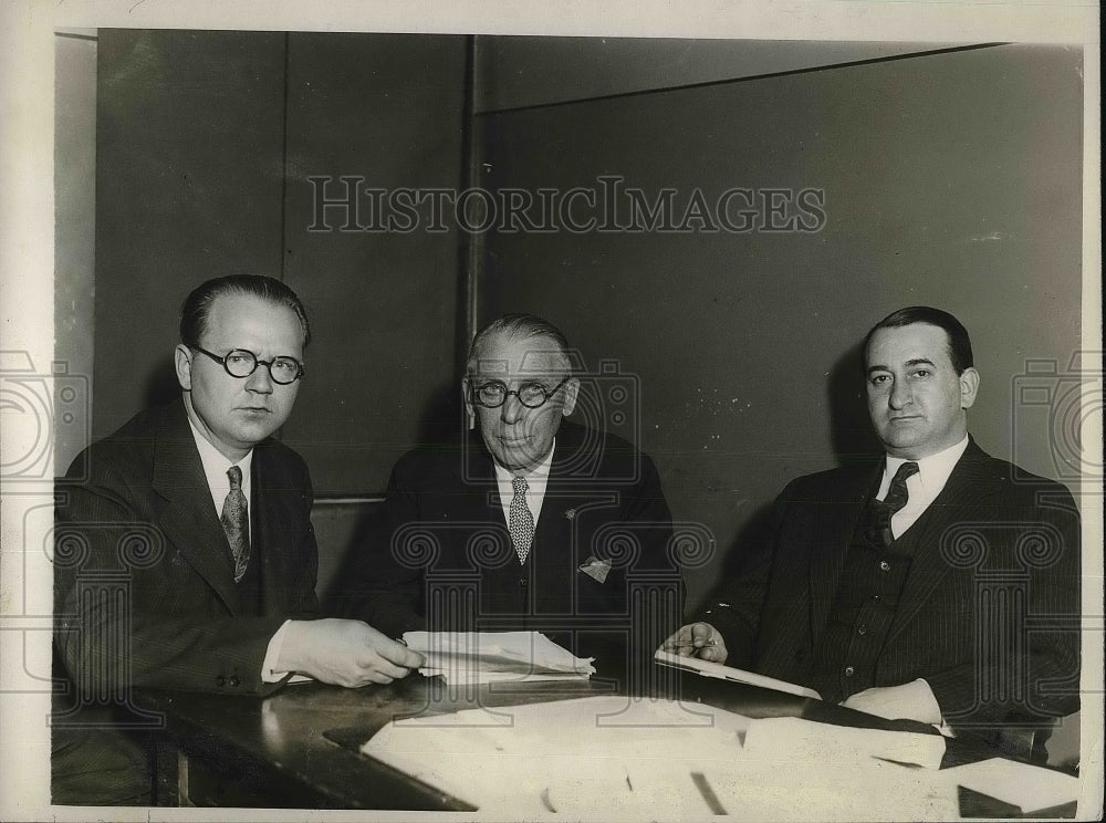 1928 Asst D.A. Sylvester Ryan, Wm Lougheed &amp; DA Sol Boneparth - Historic Images