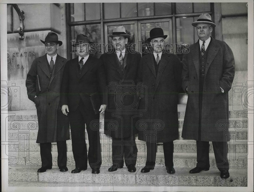 1935 Press Photo TG Graham, C Slusser, SM Jett,JD Goodrich, J Hoestler - Historic Images