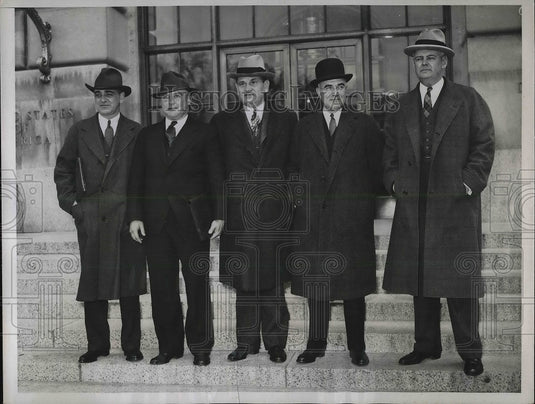 1935 Press Photo TG Graham, C Slusser, SM Jett,JD Goodrich, J Hoestler - Historic Images