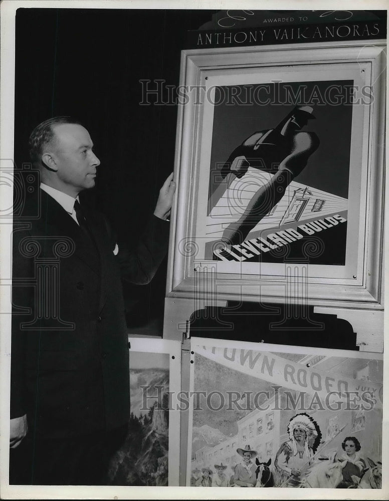 1940 Press Photo JA Zimmer President Central Outdoor Aduting Co.-Historic Images