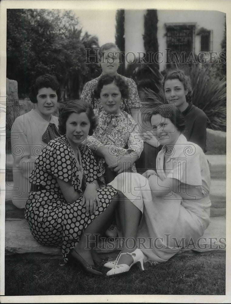 1935 Italian California Angie Zocchi Auosta Borgatello Jea Giamotti - Historic Images