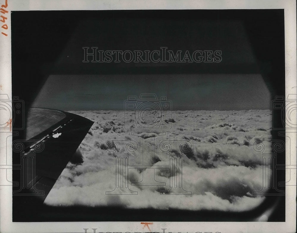 Press Photo View of Clouds from Plane - Historic Images