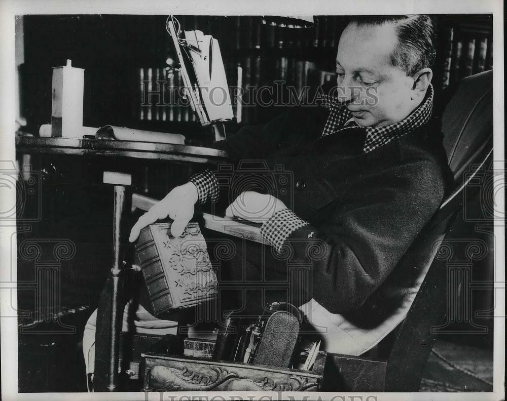 1948 Press Photo Jack Nicholas Roeg, Retired London Diamond Merchant - Historic Images