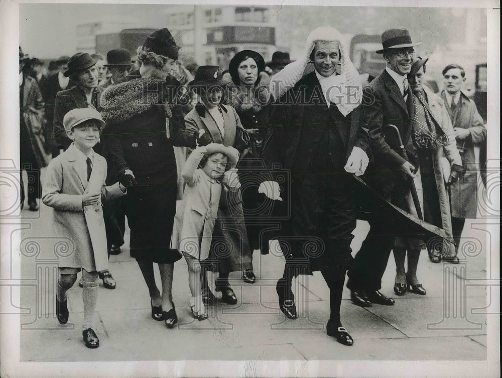 1937 Press Photo H.G.S. Heald, King&#39;s Counsel After British Court Opening - Historic Images