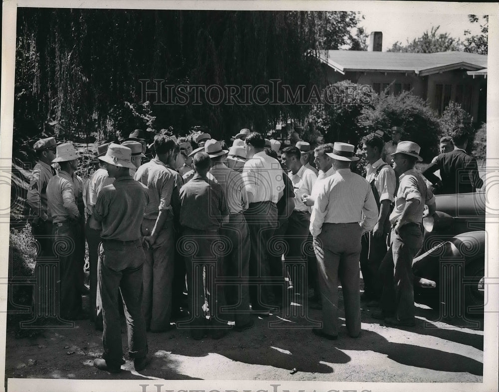 1938 Press Photo Searching for Mrs. Norma Meek, wife of rancher, kidnapped - Historic Images