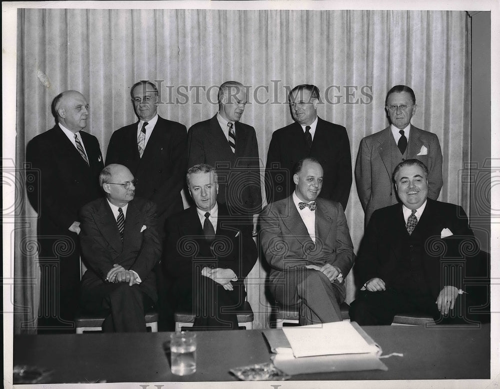 1952 Press Photo 10 Presidents Meet to Discus Rulebook Changes - Historic Images