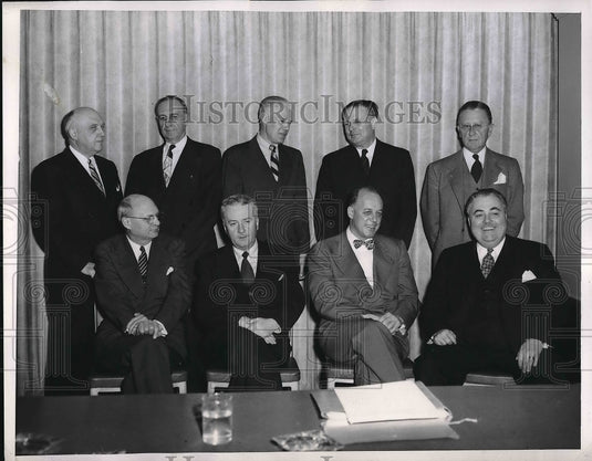 1952 Press Photo 10 Presidents Meet to Discus Rulebook Changes - Historic Images