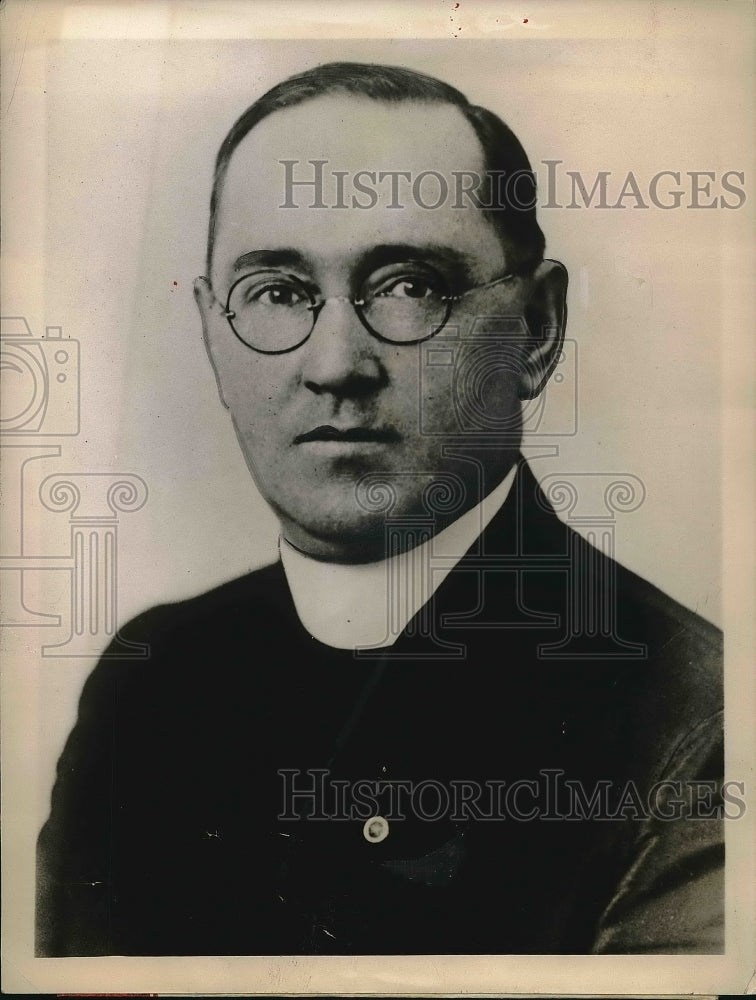 1927 Press Photo Dr Reverend James R Cox of Old St Patrick's Church - Historic Images