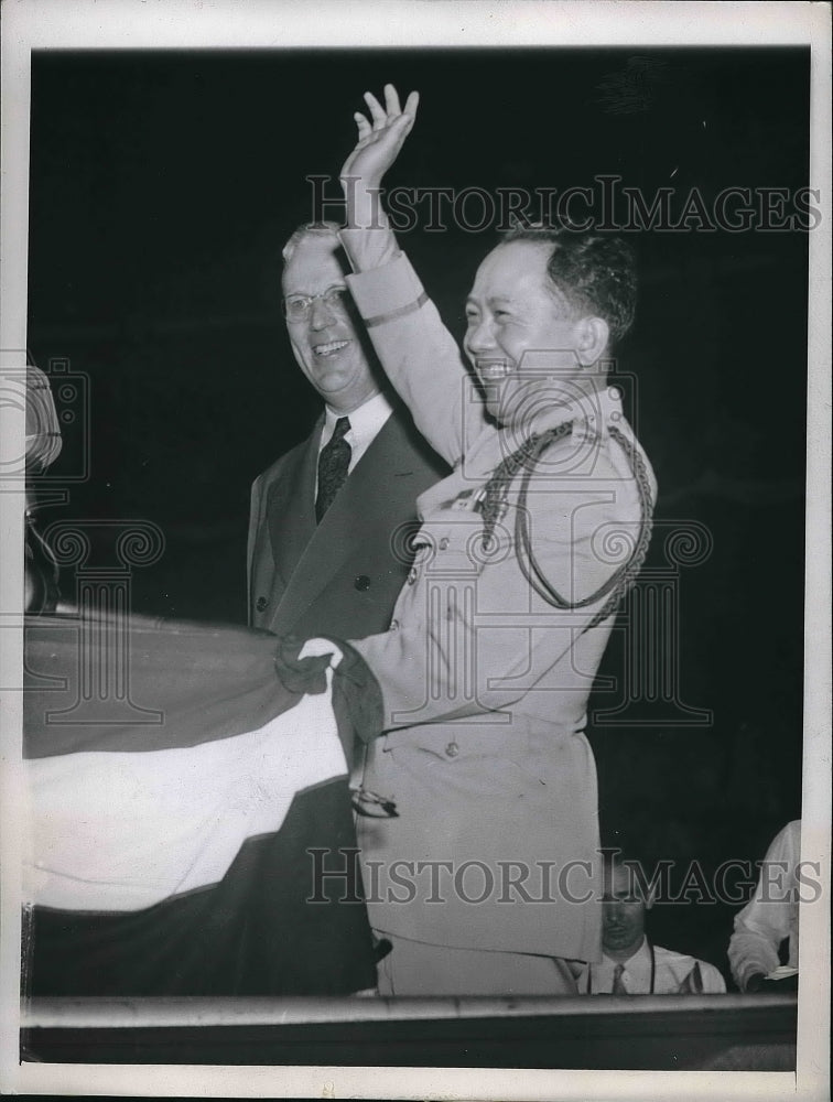 1944 Press Photo Colonel Carlos P Romolo Republican National Convention - Historic Images