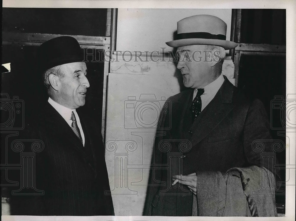 1939 Press Photo John J. Raskob, Donaldson Brown, General Motors Trial - Historic Images