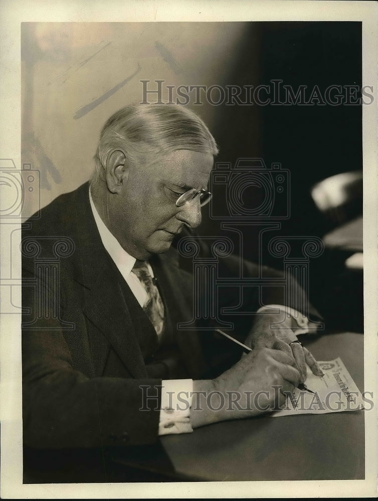 1931 Press Photo A Zappine Chief of Division Accounts & Disbersment - Historic Images