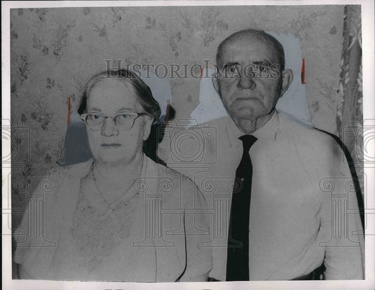 1956 Mr & Mrs Adolph Zavartkay 50th Anniversary - Historic Images