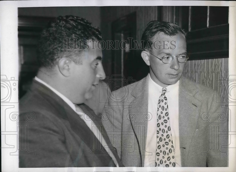 1941 Ted Zittel Jones Beach Marine with Attorney Samuel Cohen - Historic Images