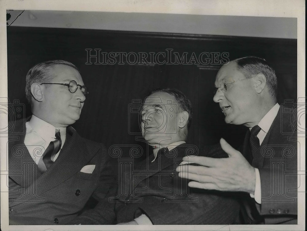 1937 Max J. Schneider, Frank J. Taylor and J.T Mahoney - Historic Images