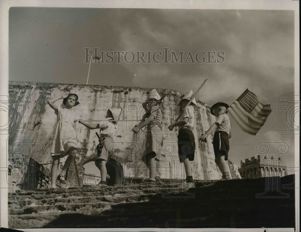 1938 Press Photo Marilynne Fause, Kenyon Fause, Michael Boos, Ohilip Dwyer Jr - Historic Images