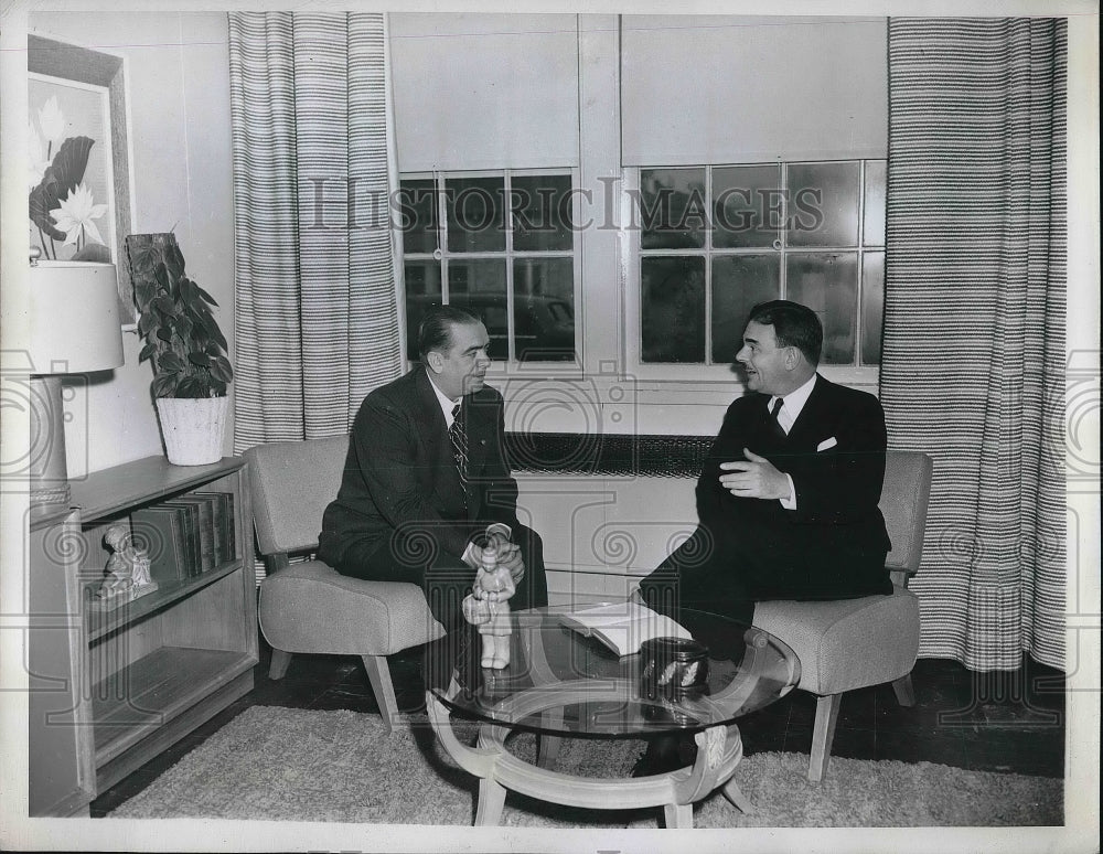 1946 Press Photo Gov. Thomas Dewey and Mayor William O&#39;Dwyer-Historic Images