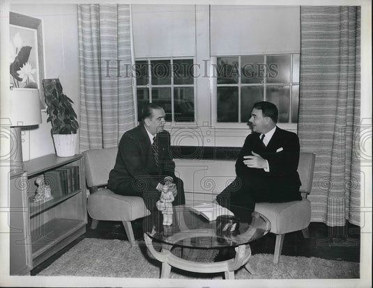 1946 Press Photo Gov. Thomas Dewey and Mayor William O'Dwyer-Historic Images