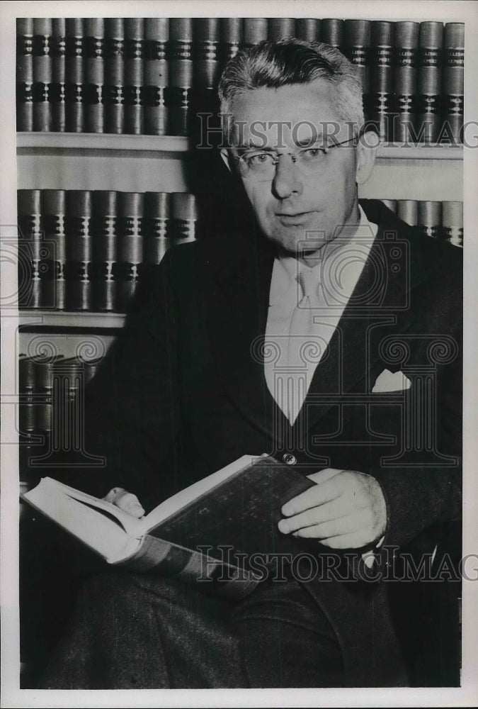 1952 Press Photo Justice Walter Schaefer Former Assistant to Gov Stevenson - Historic Images