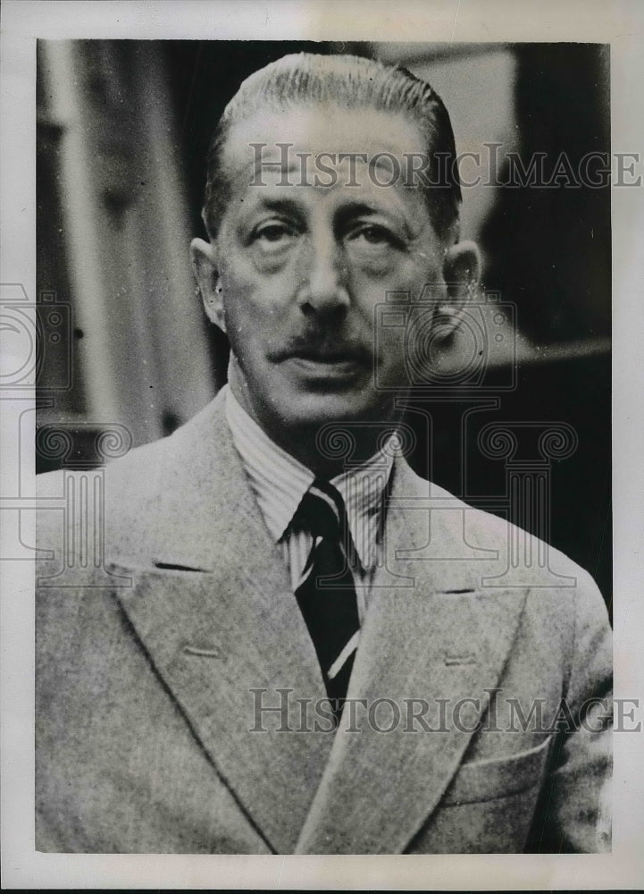 1939 Press Photo Sir William Seeds, British Ambassador at Moscow - Historic Images