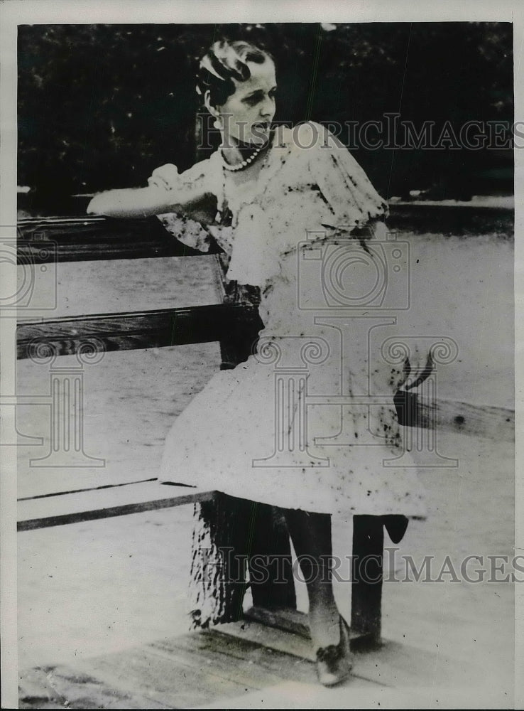 1934 Press Photo Mrs. Virginia Gibson, 33, was slain, found on a road near city - Historic Images