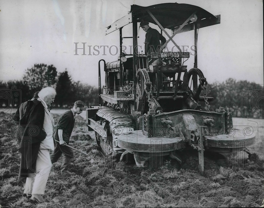 1938 Press Photo Mr David Lloyd George Rotating Gyrp Tiller - Historic Images