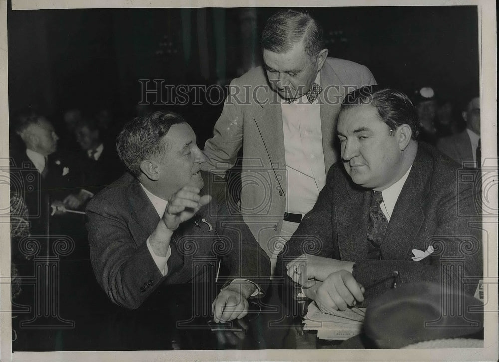 1936 Press Photo Sheridan Cowney, Thomas Hardwick and W.W Campbell. - Historic Images