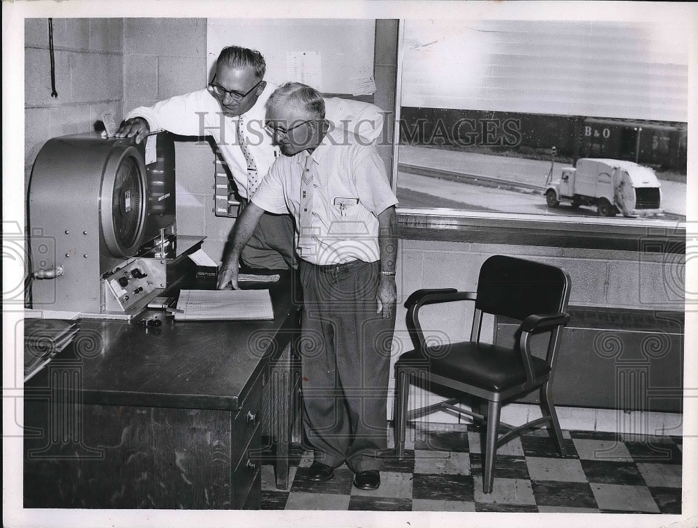 1959 Parma Mayor Joseph Kader and Tom Burke - Historic Images