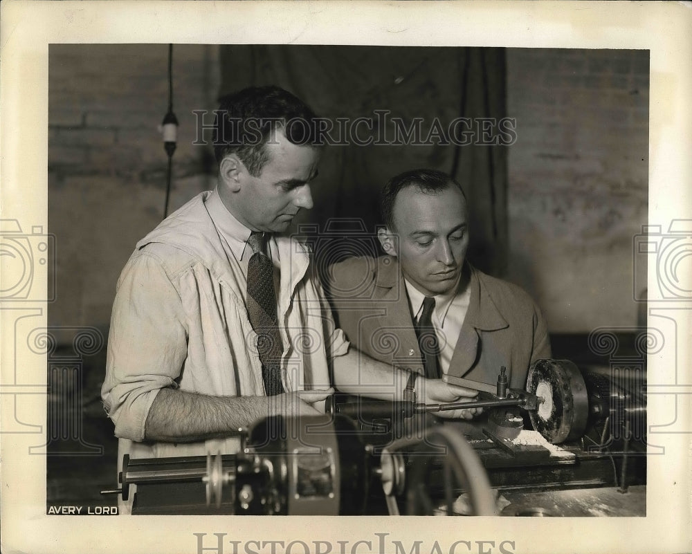 1936 Professor Charles Smiley &amp; Assistant Donald Reed - Historic Images