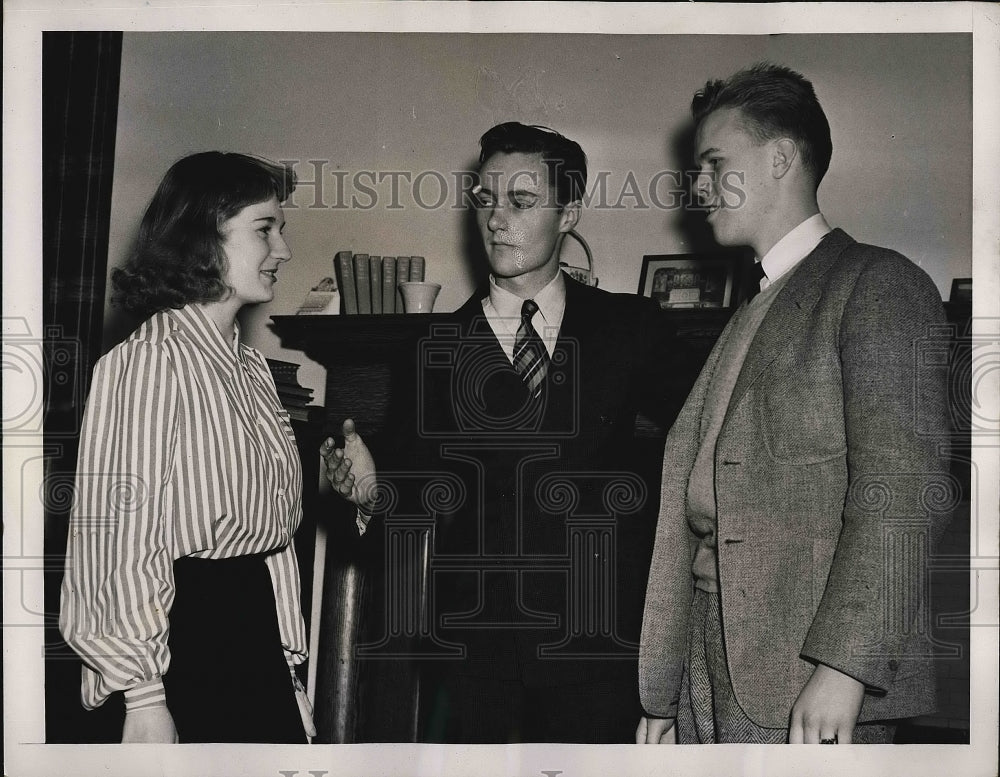 1940 Press Photo Susan Johnson &amp; George Fowler - neb06362 - Historic Images