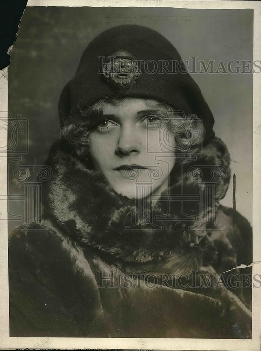 1925 Press Photo Funny Face hat Paris - Historic Images